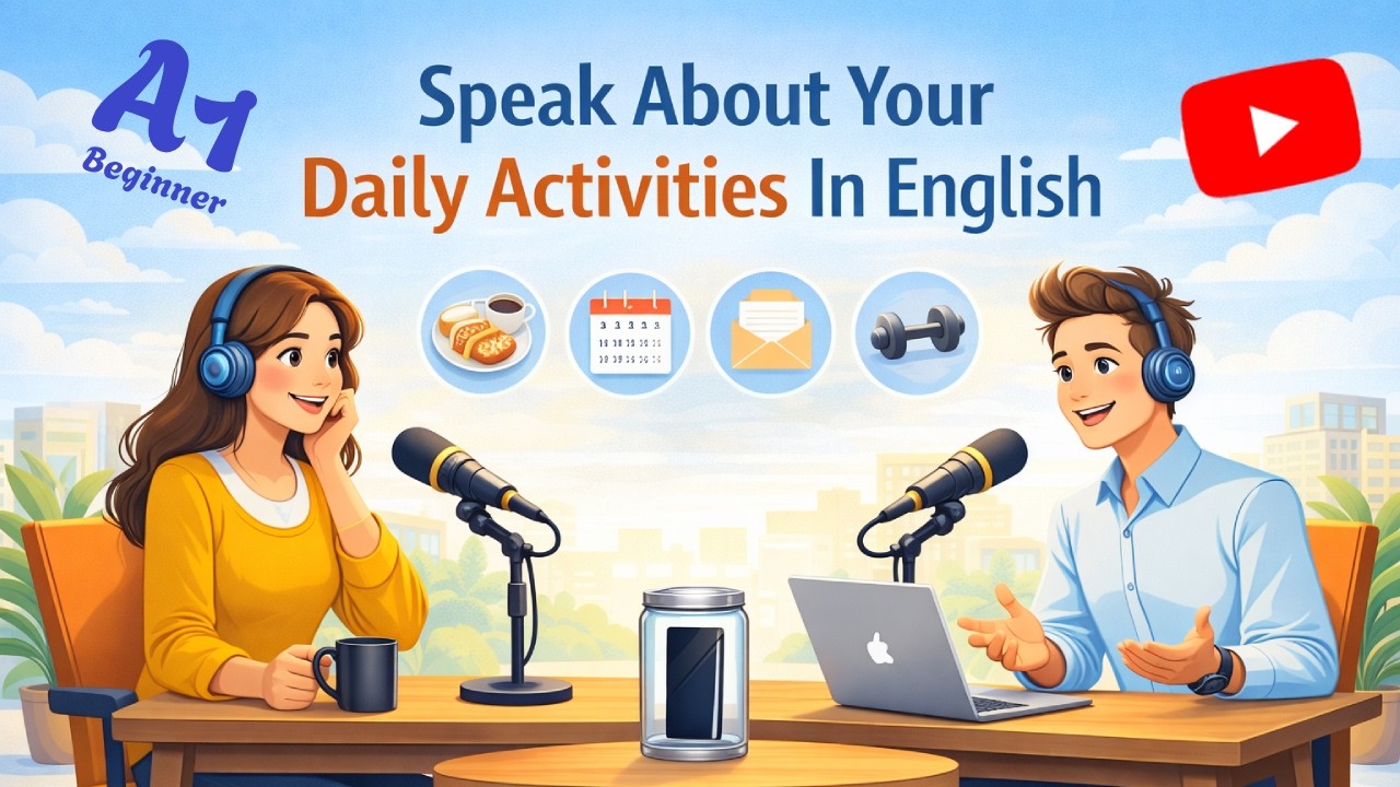 Speak About Your Daily Activities In English | Level (A1-A2) | Easy Conversation for Beginners