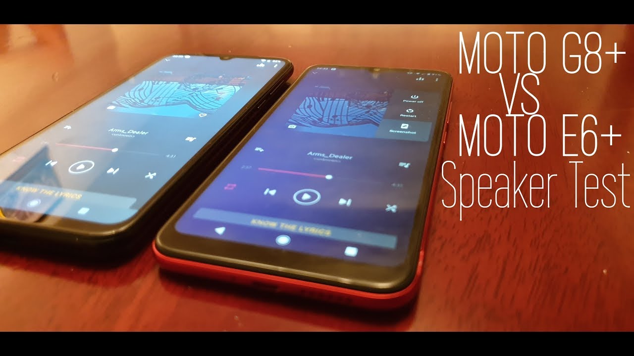 Moto G8 Plus VS Moto E6 Plus Speaker Sound Quality Test