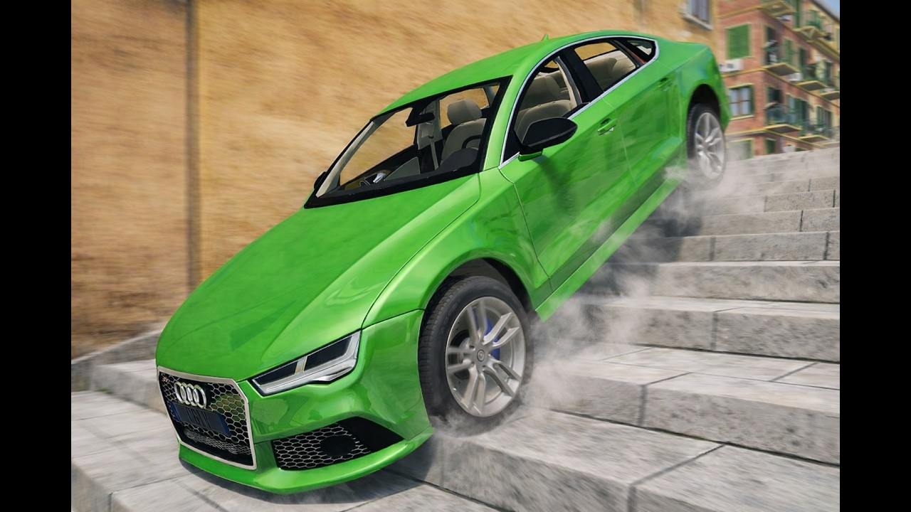 Cars vs Stairs – BeamNG Drive