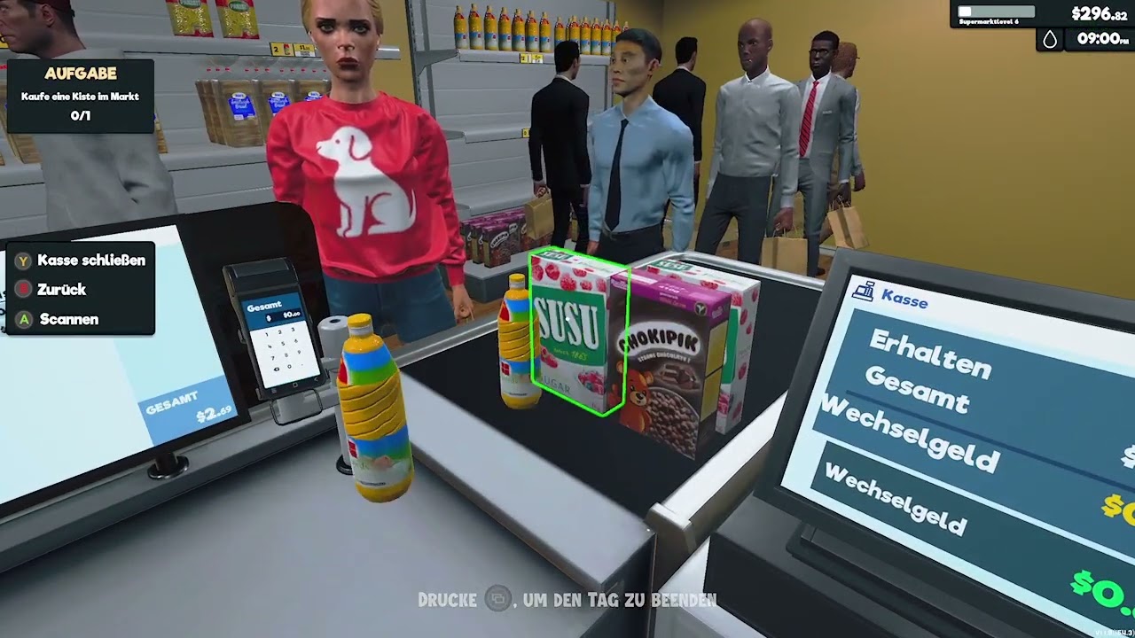 Supermarket Simulator : Billig Das Willig , Der Nachbar sagt das bei uns zu viel Chaos ist (Folge 3)