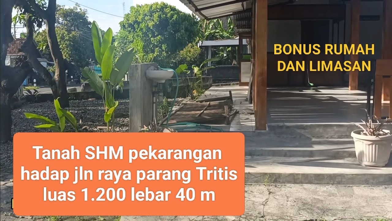 Tanah murah hadap jln raya parang Tritis Bantul Yogyakarta 1.200 m² Lebar 40 m