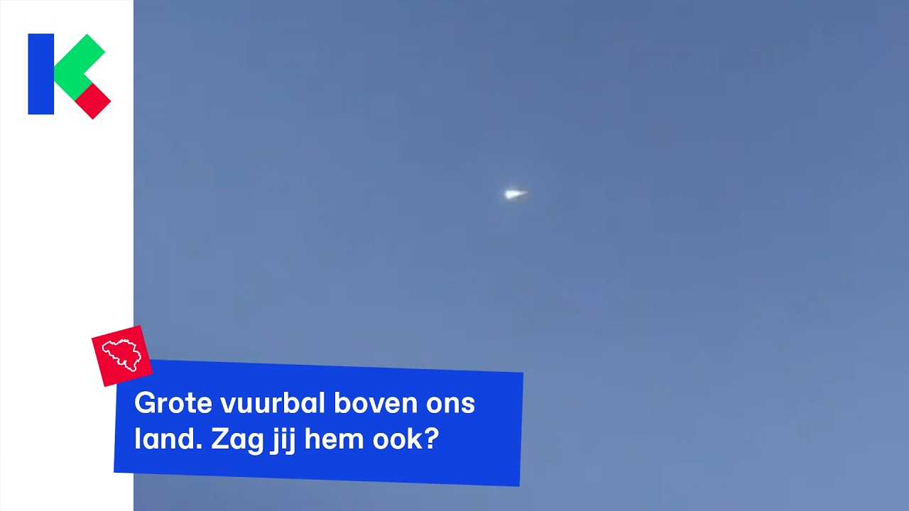 Grote vuurbal boven ons land. Zag jij hem ook?