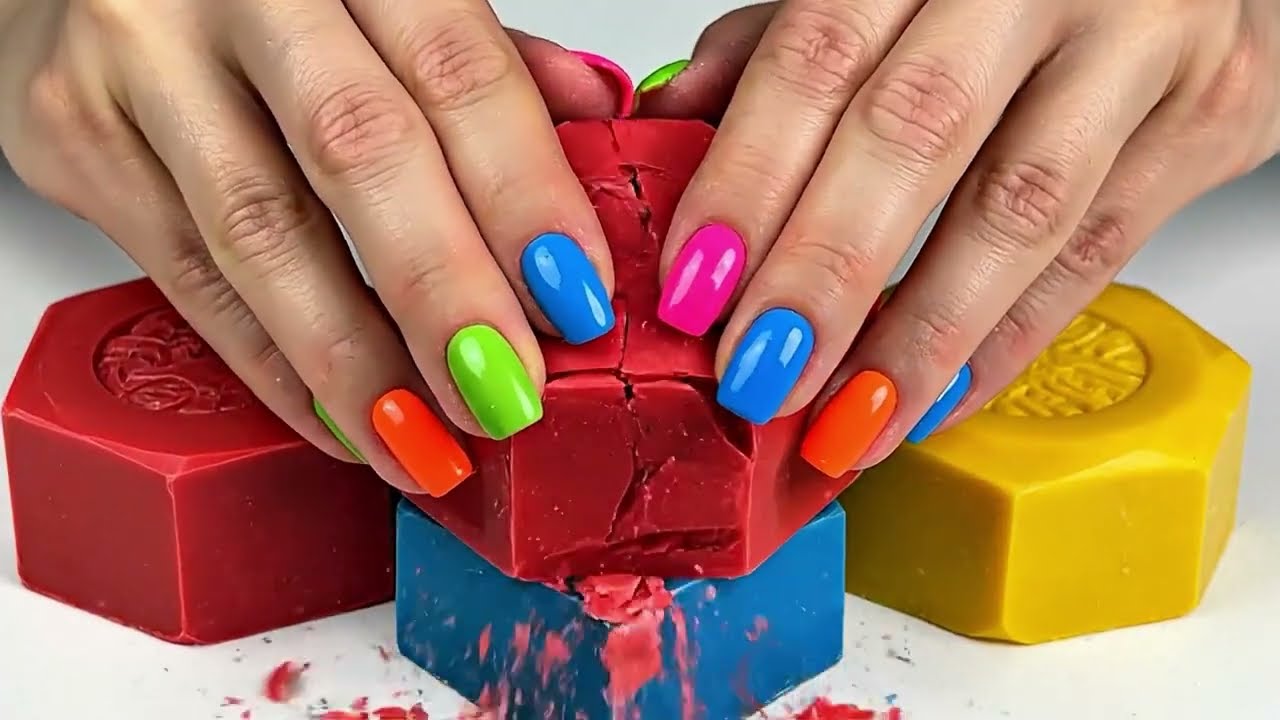 Soap crumbling with Asmr sounds|#asmr#soaps 