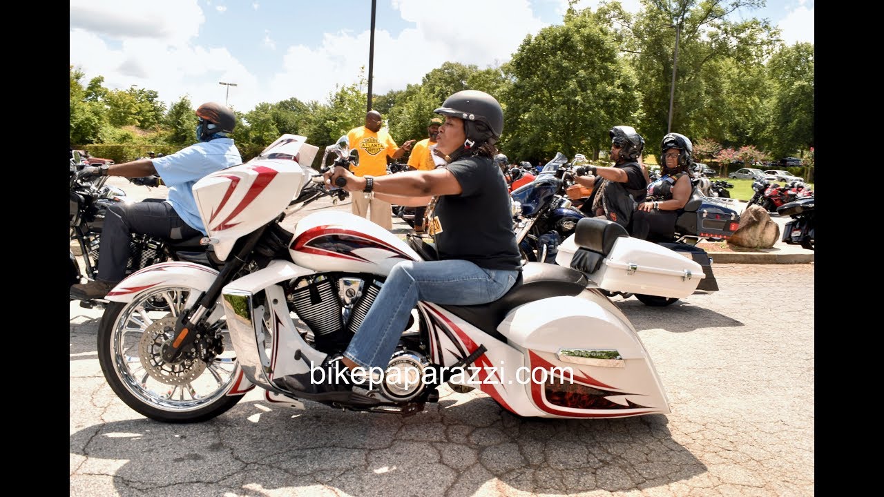 Ladies on Harleys in Atlanta Ga..