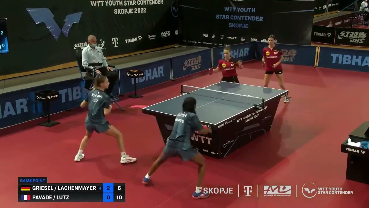 Griesel/Lachenmayer (GER) vs Ch. Lutz/Pavade (FRA) | U19 SF | 2022 WTT Youth Star Contender Skopje