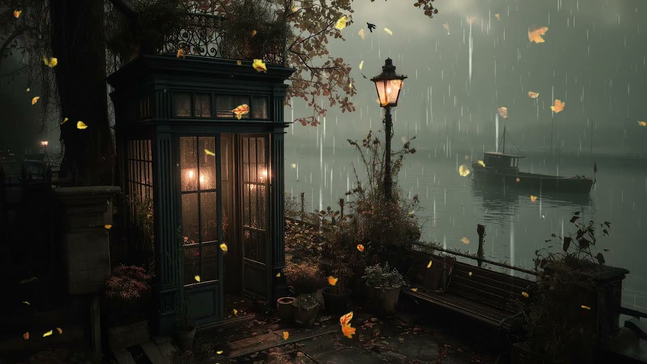 Victorian Nook by the Lake – Calm Autumn Piano & Dark Academia Ambience