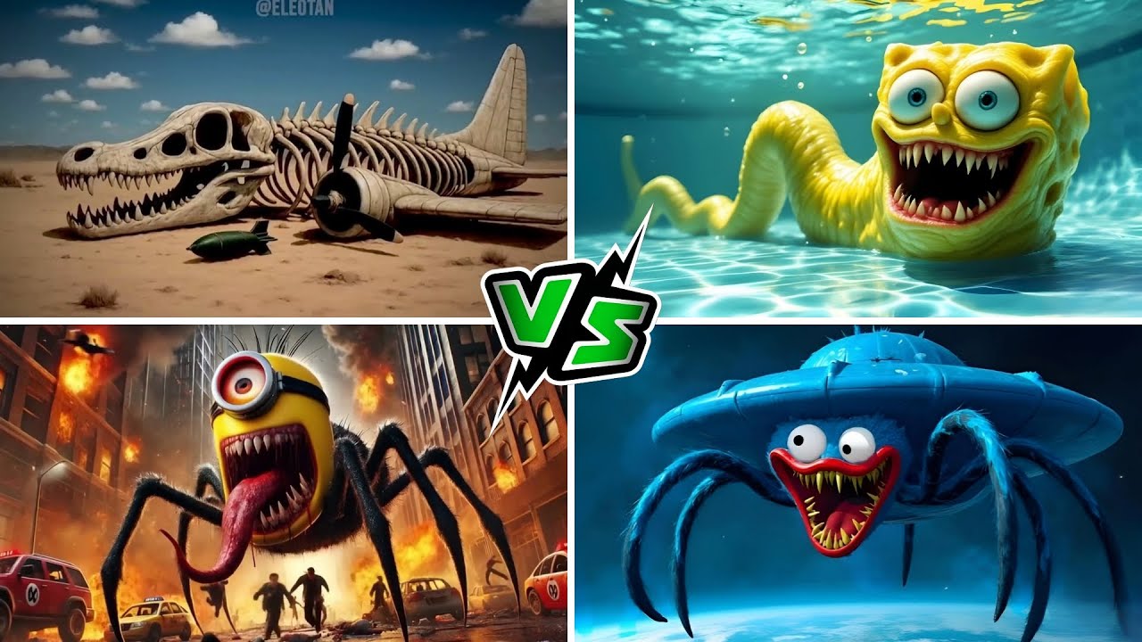 BRAINROT EXTINCTION 🆚 SPONGE BOP 🆚 MINION EXE  Spining Wheel   Tiles Hop EDM Rush!