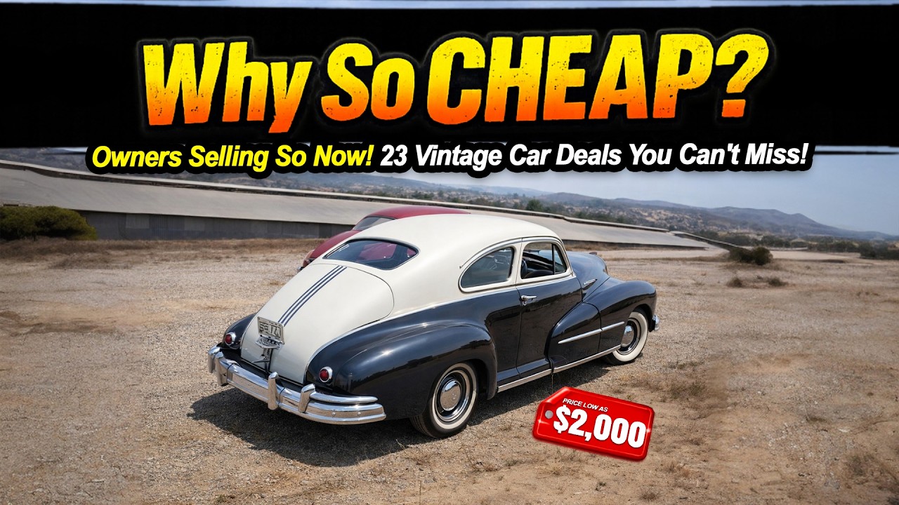 Why So Cheap 23 Classic Cars for Sale Right Now By Owner!