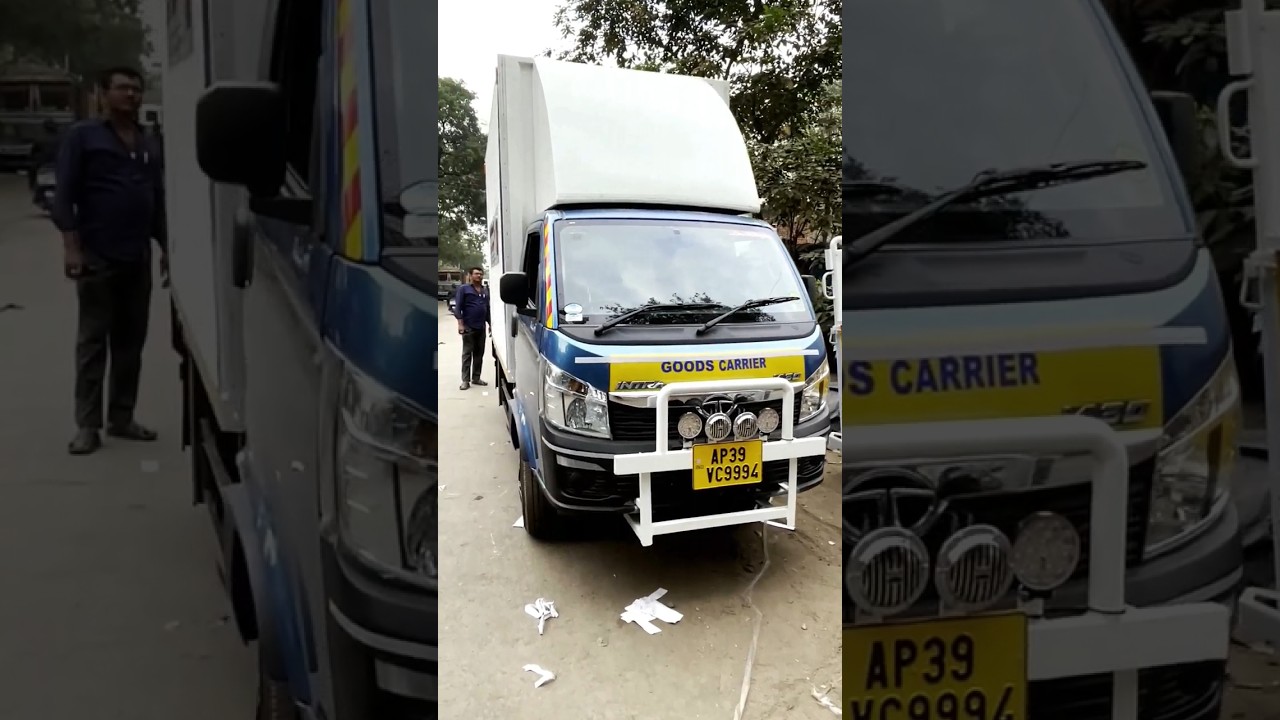 Modified new Tata intra v30 with Body building work at Vijayawada Autonagar