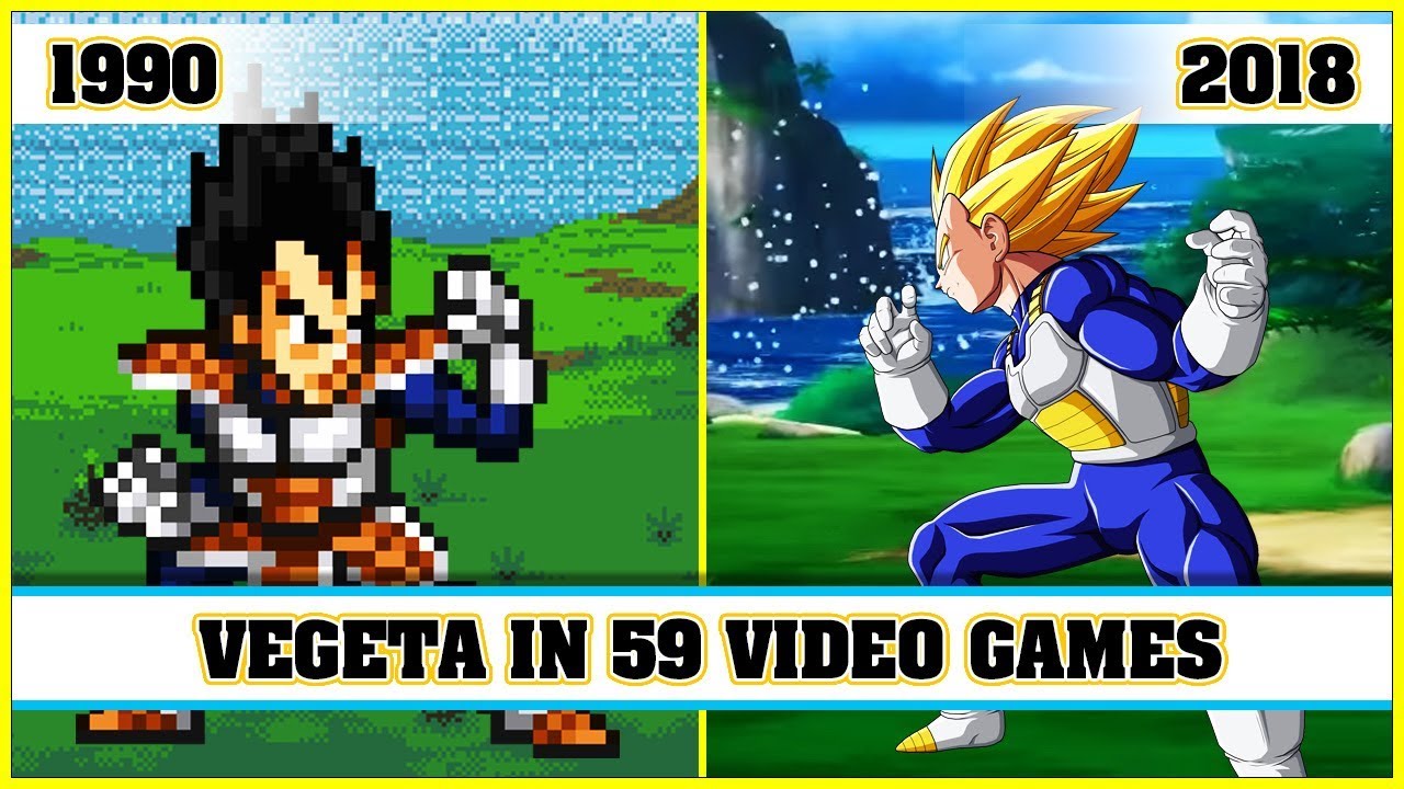 VEGETA, the evolution in video games [1990 - 2018]