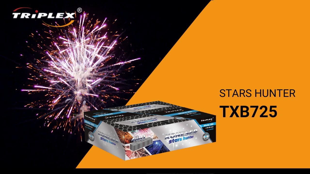 FAJERWERKI TXB725 STARS HUNTER TRIPLEX FIREWORKS