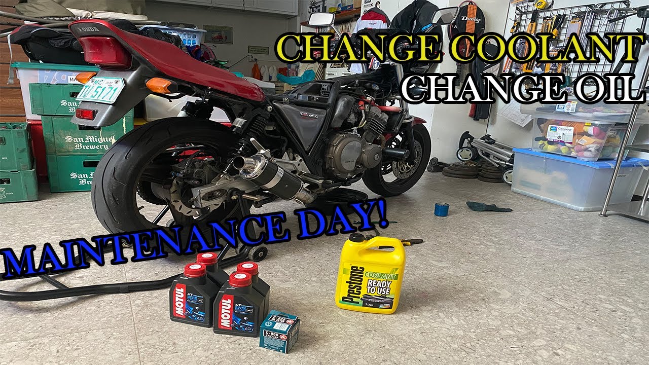 CB400 CHANGE OIL AND CHANGE COOLANT | SHORT VIDEO | MAINTENANCE DAY NG ATING MOTOR