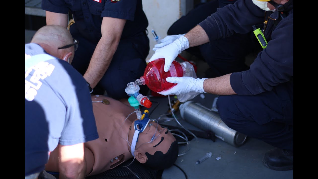 Firefighters Rescue Trapped Worker - Training Scenario