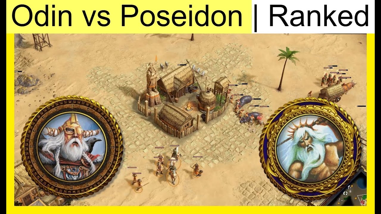 Odin vs Poseidon | 1v1 Ranked | Age of Mythology