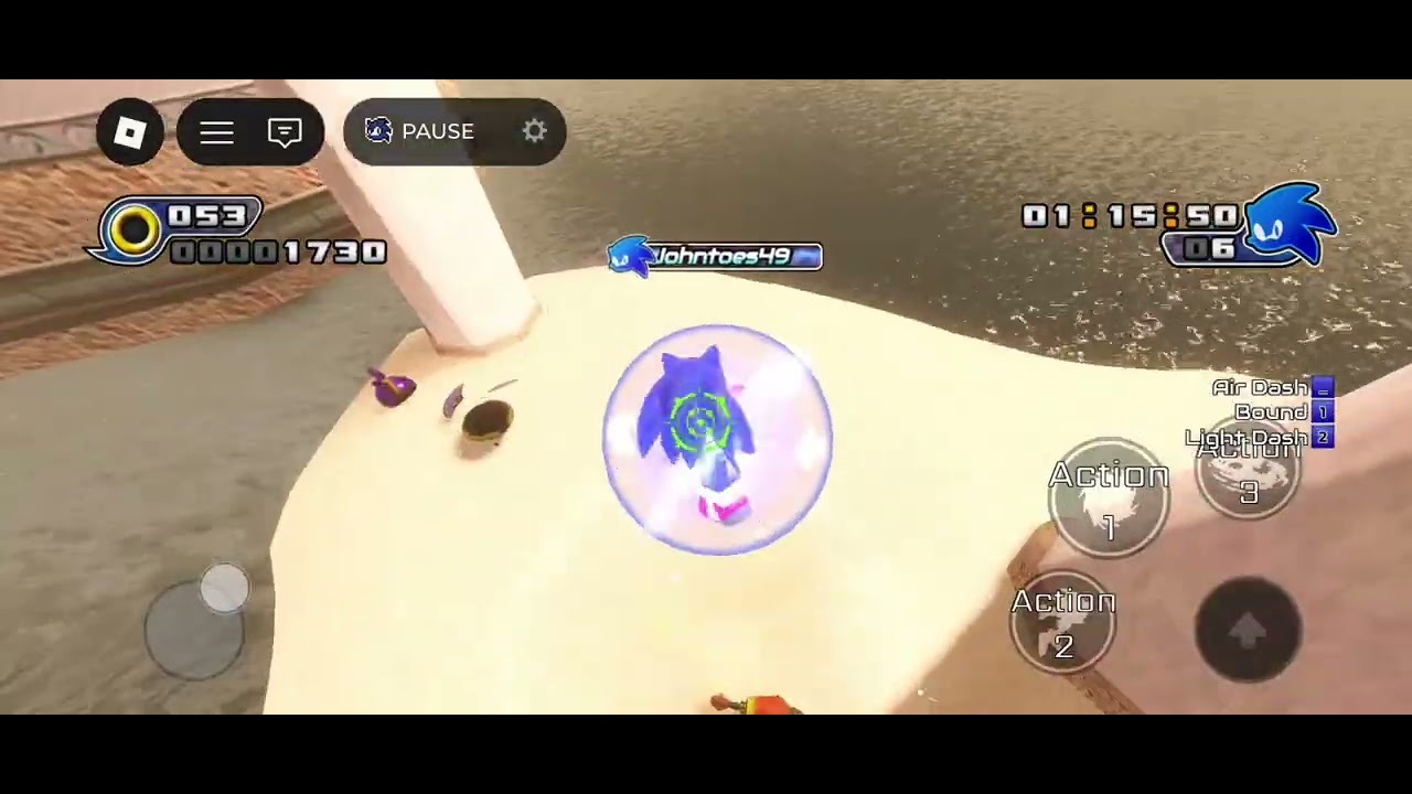 Playing sega sonic origins(Remake)