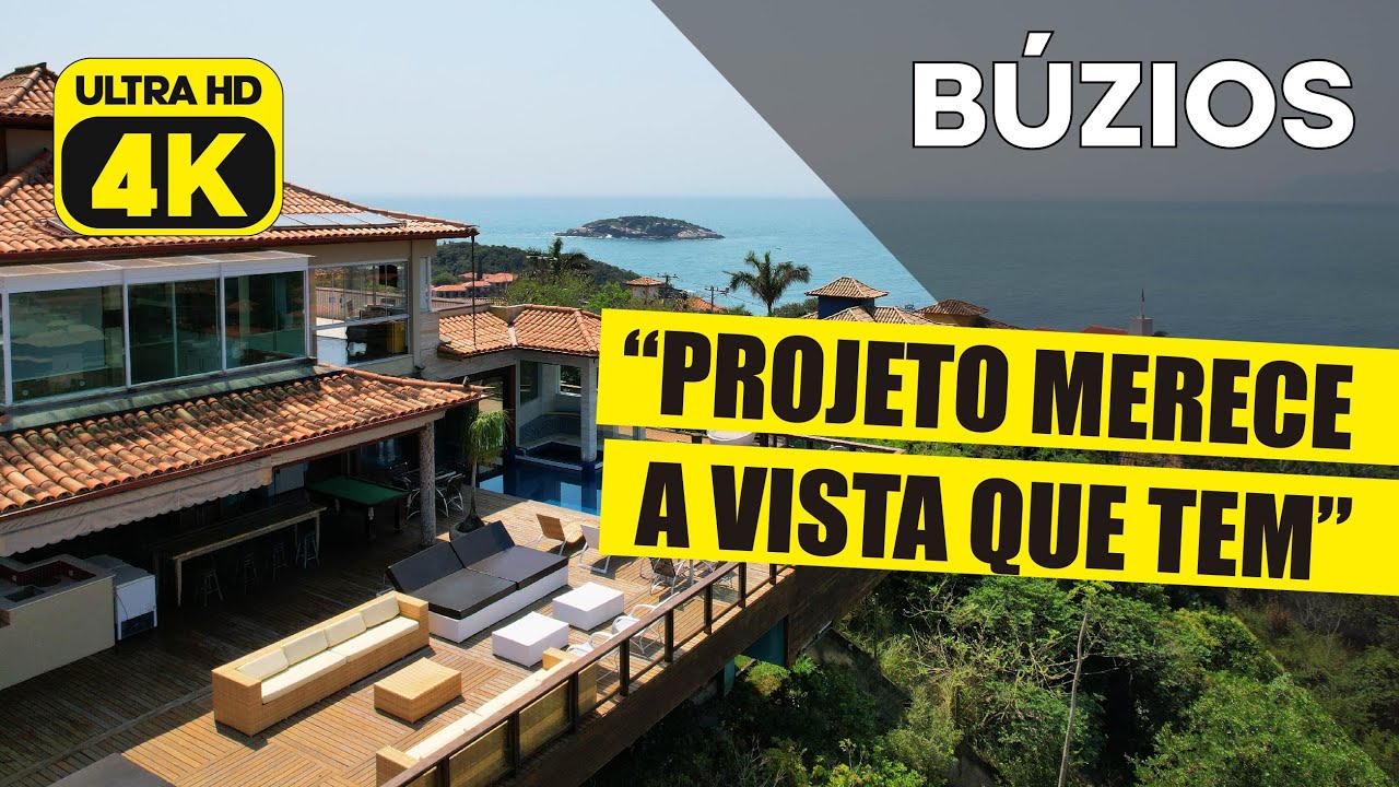MAGNÍFICA MANSÃO EM BÚZIOS QUE UNE UM PROJETO IMPECÁVEL COM VISTA MAR DE TIRAR O FÔLEGO!