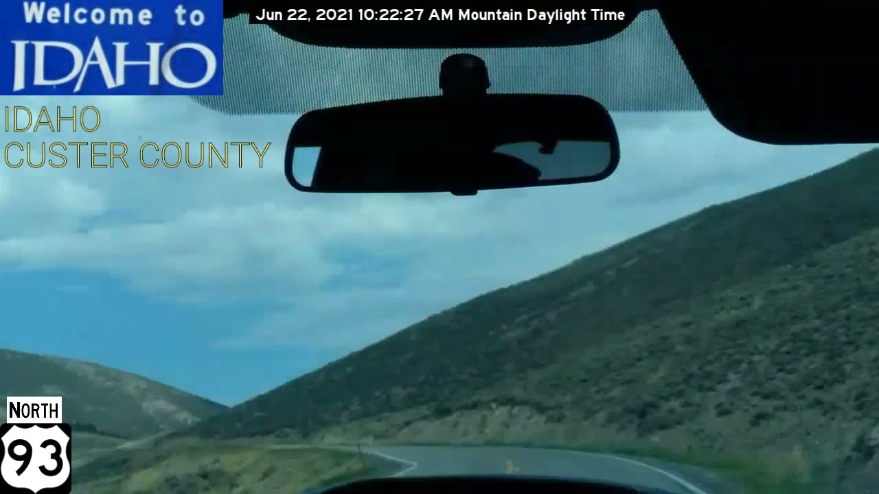 Idaho Falls ID to Cascade ID via Stanley ID Timelapse Drive 2021 HD