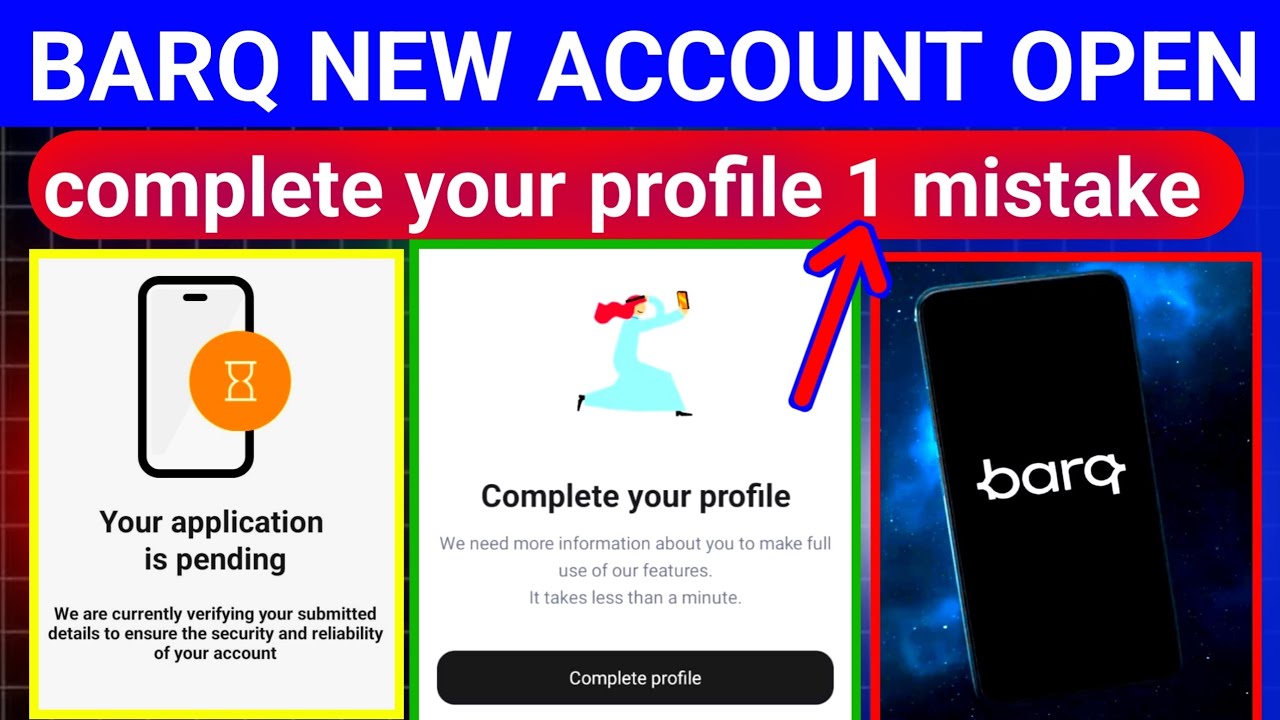 Barq Bank New Account Open 2025 | Complete Your Profile 100% Solution | Barq App New Update