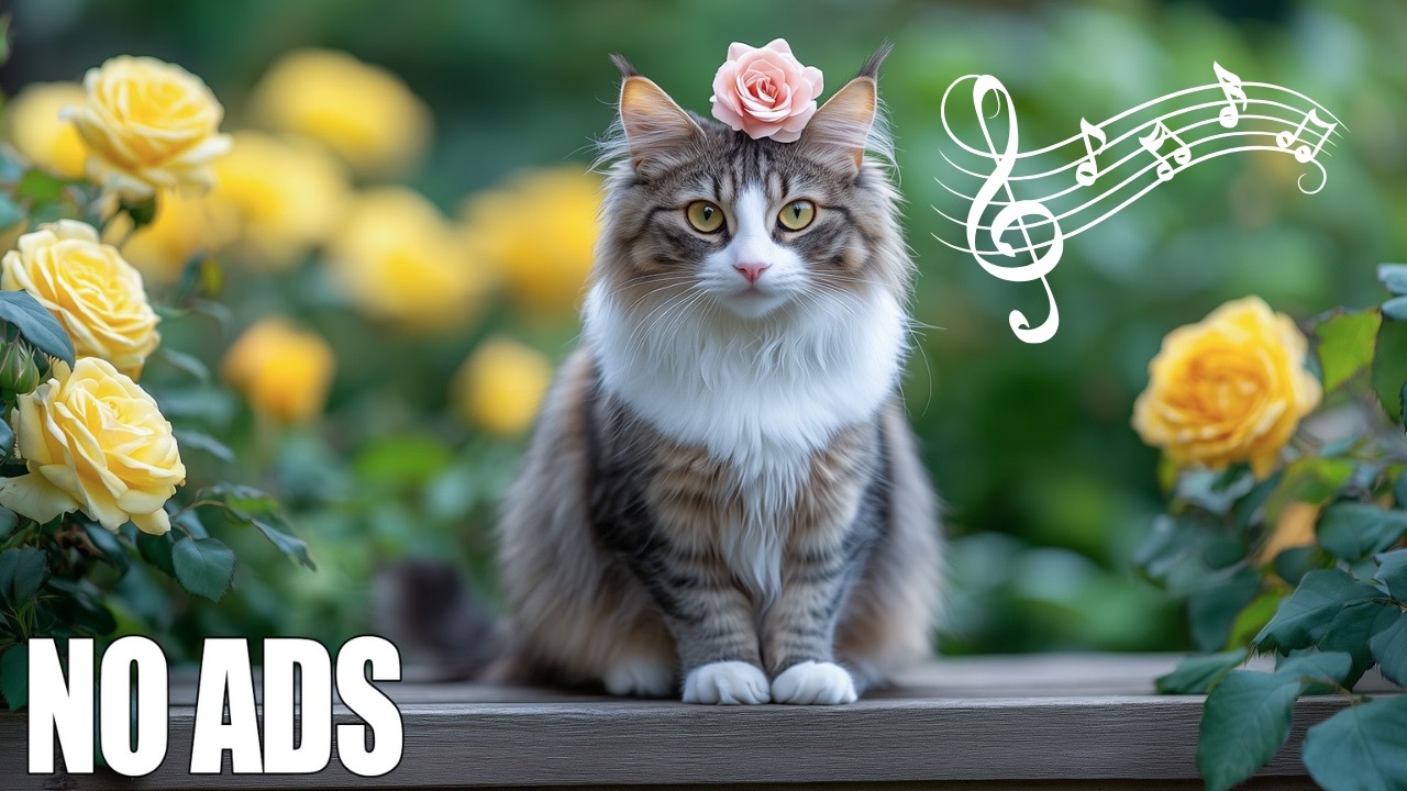 12 ЧАСОВ “сонной” музыки для кошек 🐈 Снятие стресса и тревоги 🎵 Против одиночества 🎹 Без рекламы