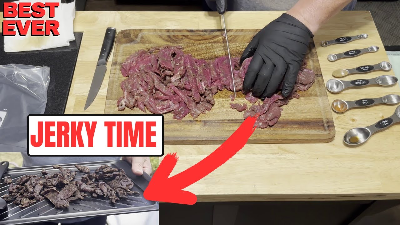 Вы не поверите, как легко приготовить вяленое мясо на гриле NINJA Woodfire Grill!