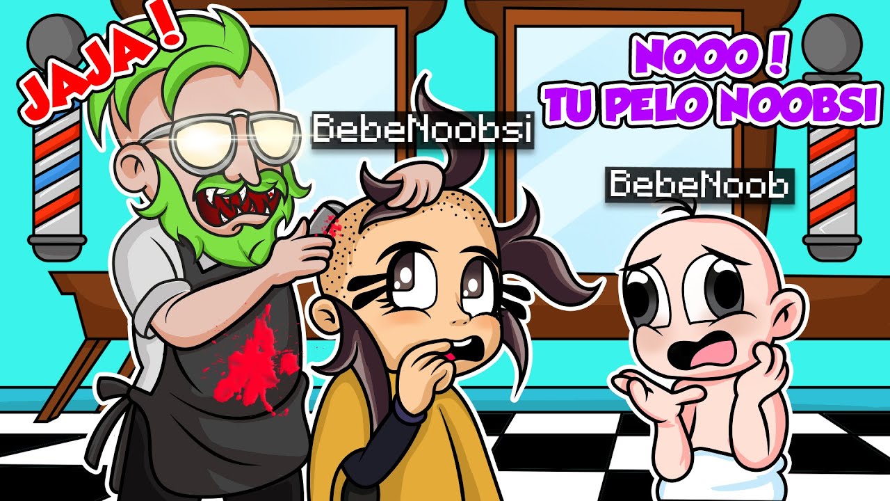 &iexcl;ESCAPA DEL PELUQUERO MALVADO!! ✂️😭 BEBENOOBSI Y BEBENOOB ESCAPAN DEL PELUCQUERO MALVADO ROBLOX