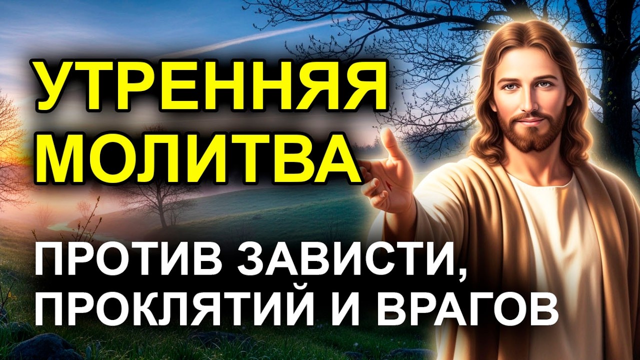 УТРЕННЯЯ МОЛИТВА ПРОТИВ ВРАГОВ, ПРОКЛЯТИЙ, ЗАВИСТИ И КОЛДОВСТВА — ГОСПОДЬ ЗАЩИТИТ ТЕБЯ