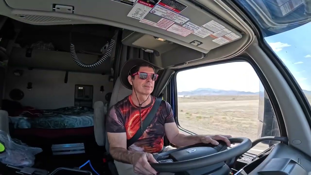 Trucking Through the Desert Nevada Route 360 Hang on Tight!