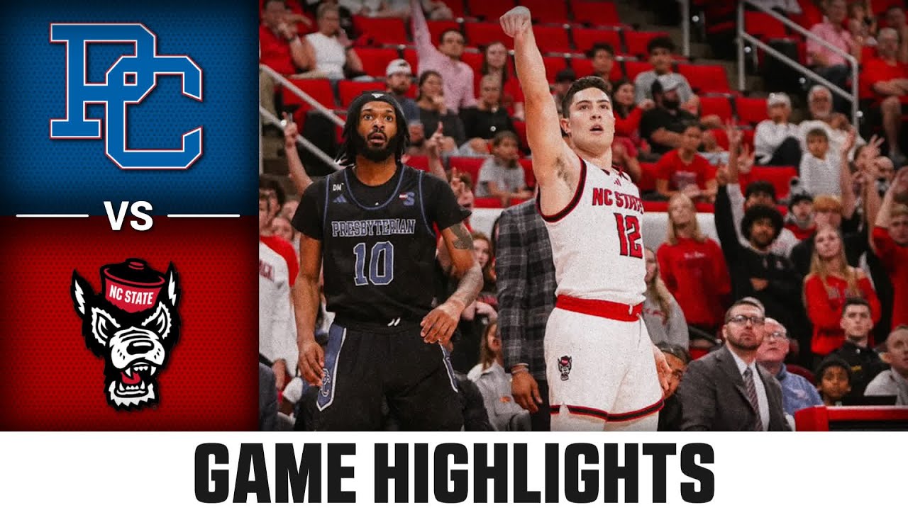 Presbyterian vs. NC State Game Highlights | 2024-25 ACC Men’s Basketball