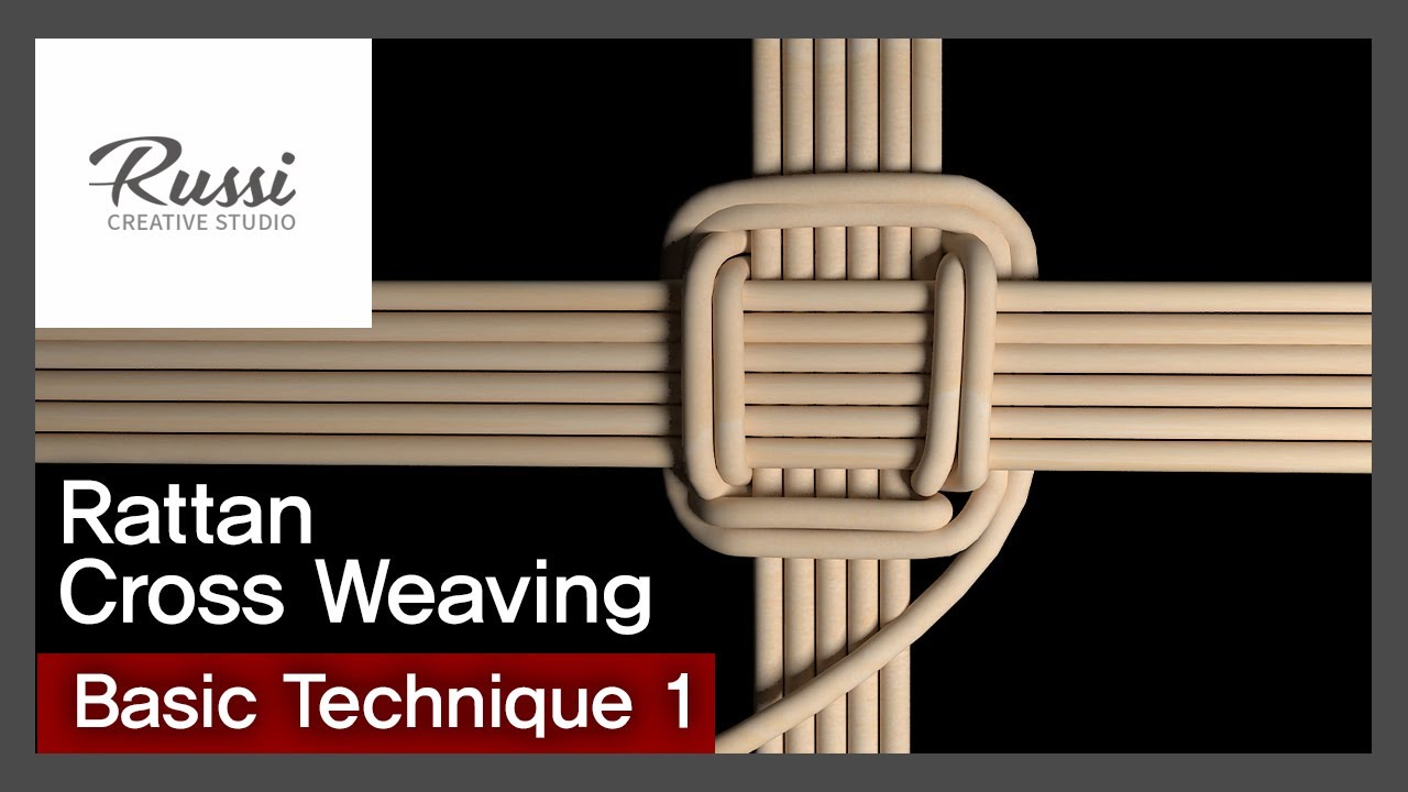 처음 배우는 라탄기초 바닥엮는 방법 [라탄공예] 취미 수업 _스튜디오러시 1. :Rattan Craft : cross weaving basic technique,3D ,라탄 기법