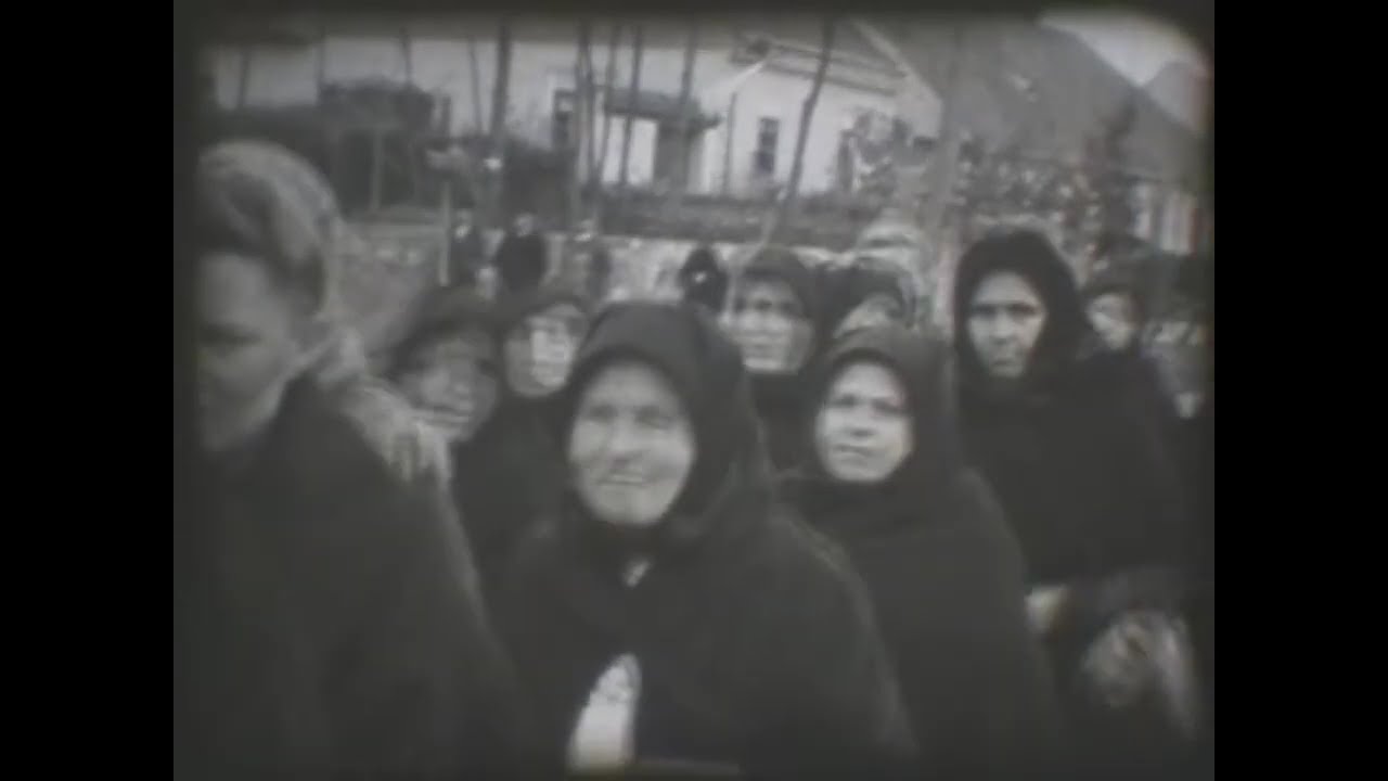 1941. NÉMETEK FELVONULÁSA BÁCSFEKETEHEGYEN - FEKETICSEN (?) POVORKA CIVILA I VOJNIKA U FEKETIĆU