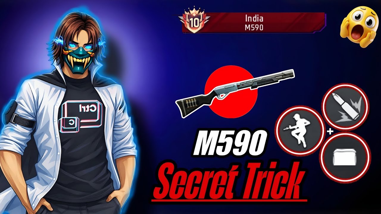 DON’T MISS THIS 😱 M590 Tips and Tricks 🔥 M590 Headshot Trick | Best Character Combination | 2026 😶‍🌫