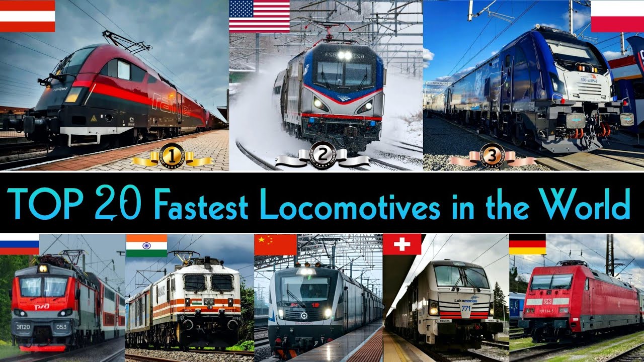 TOP 20 FASTEST LOCOMOTIVE IN THE WORLD 2025 || World's Fastest Locomotive