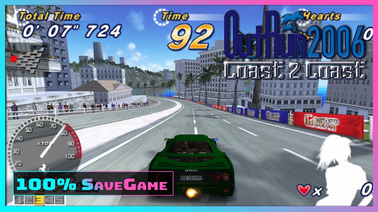 [100% SaveGame] 📥 Outrun2006 Coast 2 Coast PSP - Everything unlocked + all AAA Rank  + PS2 unlocked
