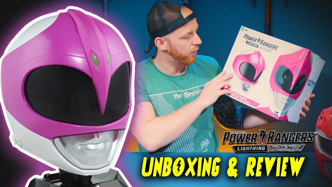 Hasbro Lightning Collection PINK POWER RANGER Helmet Unboxing & Review | Power Rangers Reviews