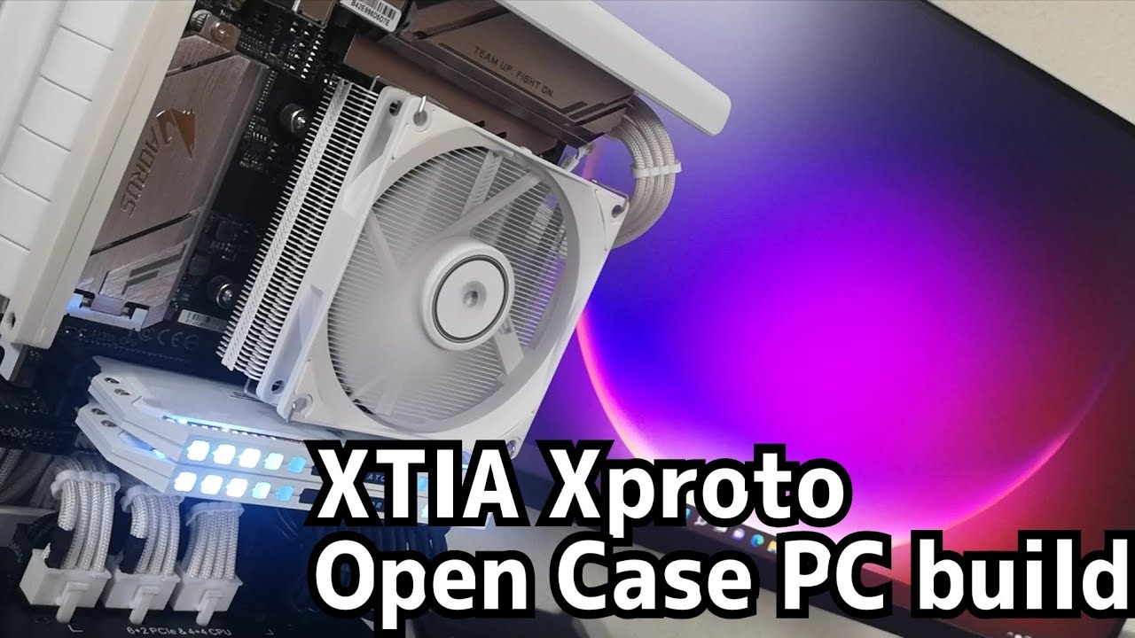 XTIA Xproto mini-ITX White Open Case PC build