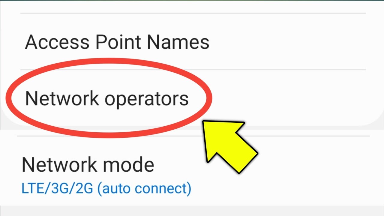 Network Operator Samsung Settings | How To Find Network Operator Samsung