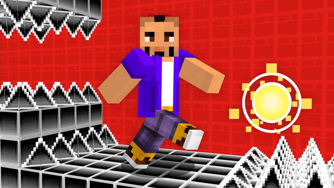 Me Pasé GEOMETRY DASH en Minecraft!