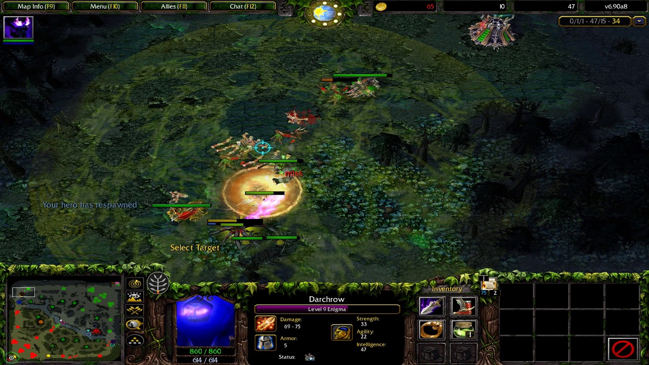 DotA 1 (Defense Of The Ancients) - Enigma Gameplay 