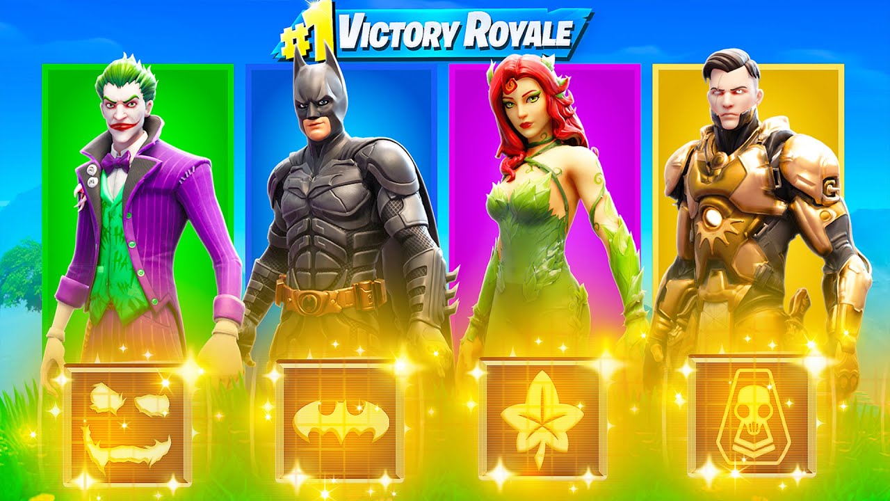The RANDOM BOSS Challenge in Fortnite (Joker, Batman, Ivy & Midas Rex)