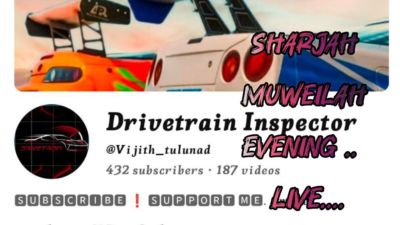 Drivetrain Inspector  is live! from Sharjah traffic condition Go slow follow traffic rules be safe..
