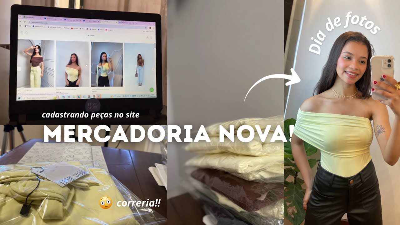 CHEGOU mercadoria na minha loja | rotina real de empreendedora💻