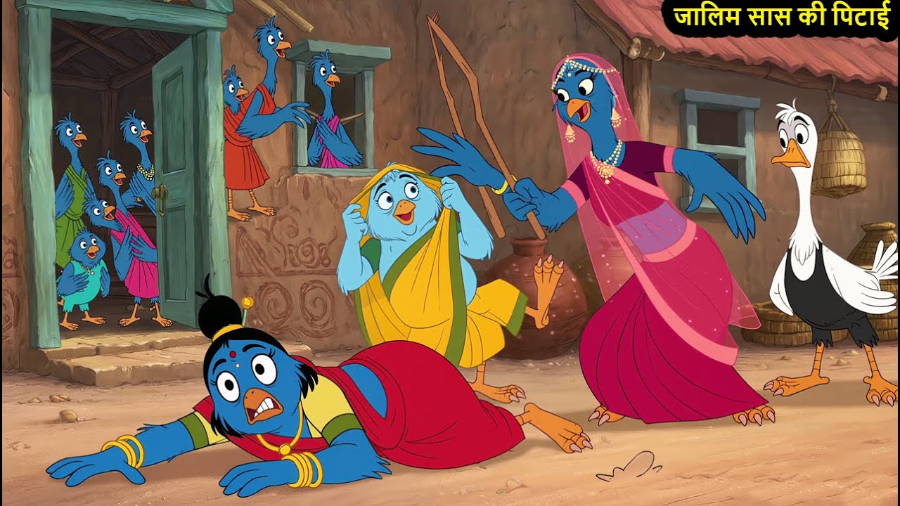जालिम सास की पिटाई   #kauwachidiyacartoon #chidiyawalacartoon #birdscartoonvideo