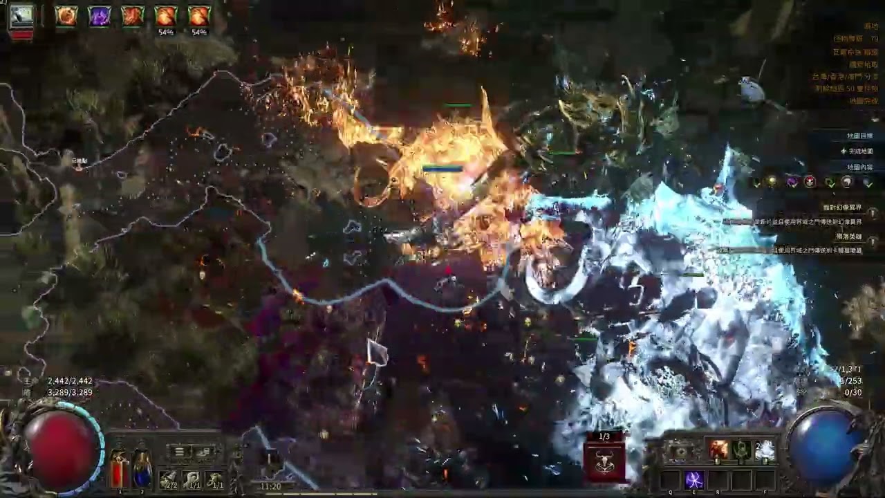 【POE2】0.4 頂配巫妖燃燒大象 在怪群中遊走｜打T15六詞圖不挑詞｜BOSS全都輕鬆燒掉｜【無名配裝】#巫妖#燃燒大象