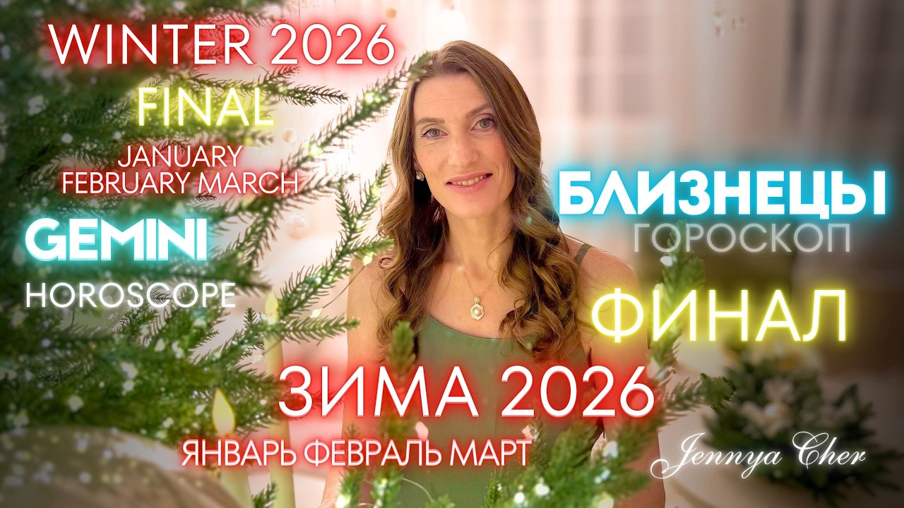 Близнецы Гороскоп - ЗИМА 2026 🔥 ФИНАЛ - январь февраль март 2026 года