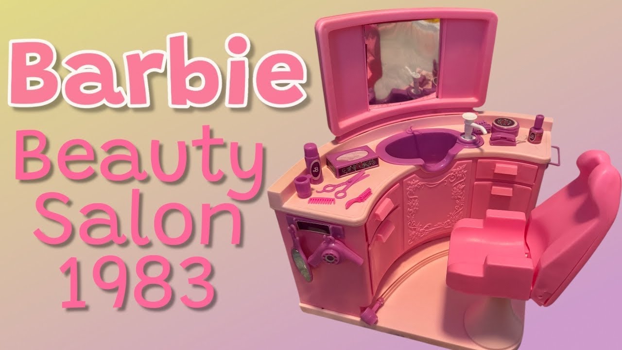Unboxing and assembling the Barbie Beauty Salon from 1983
