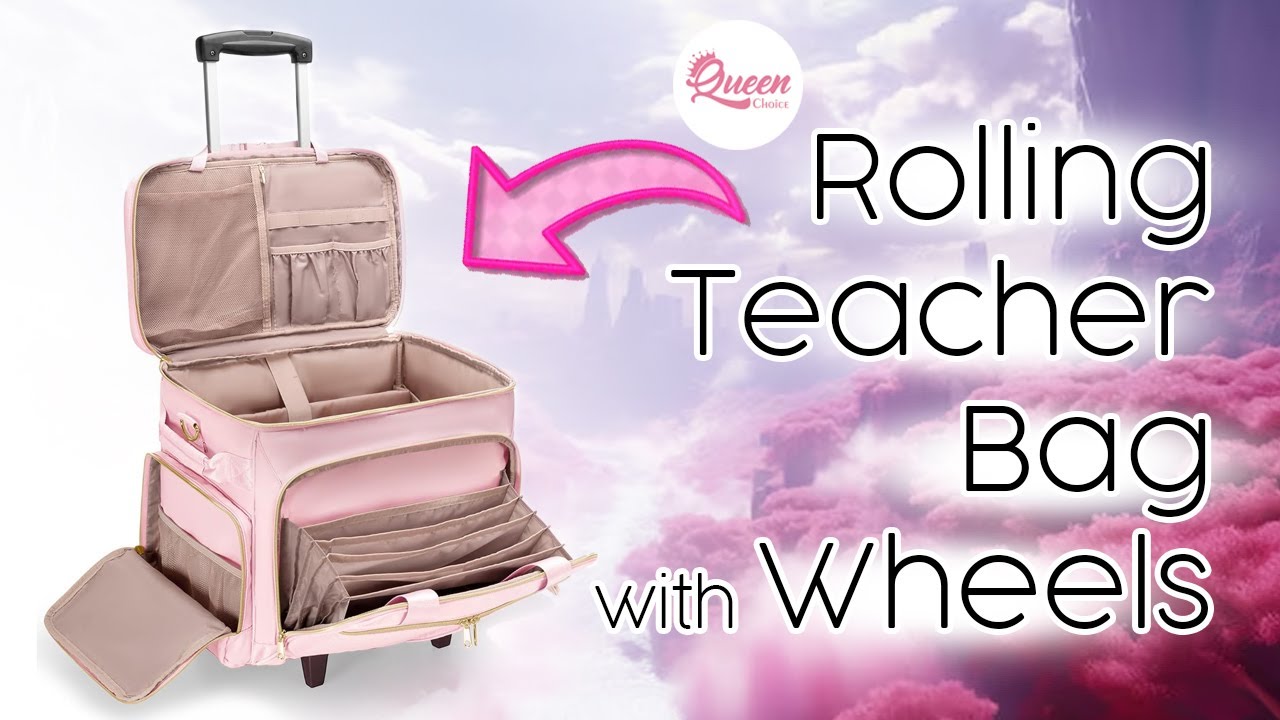Rolling Teacher Bag with Wheels