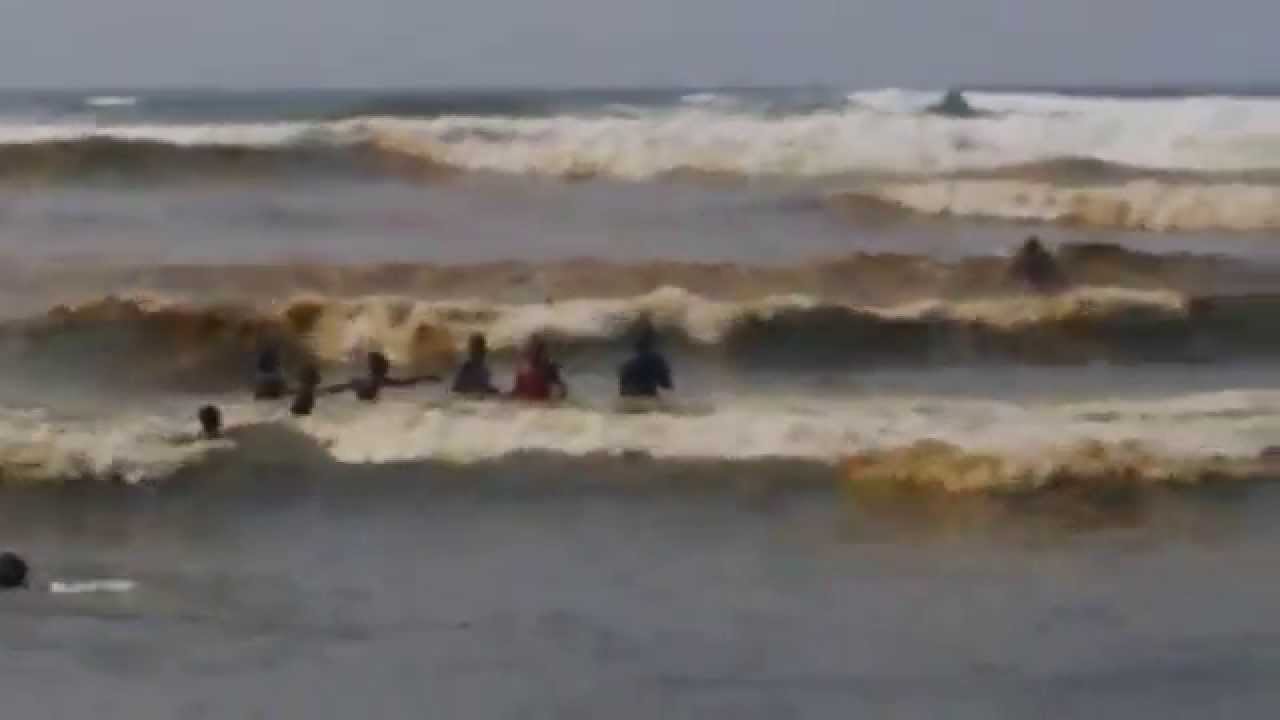 Plank surfing in Ghana - Atuabo Beach Tenack resort