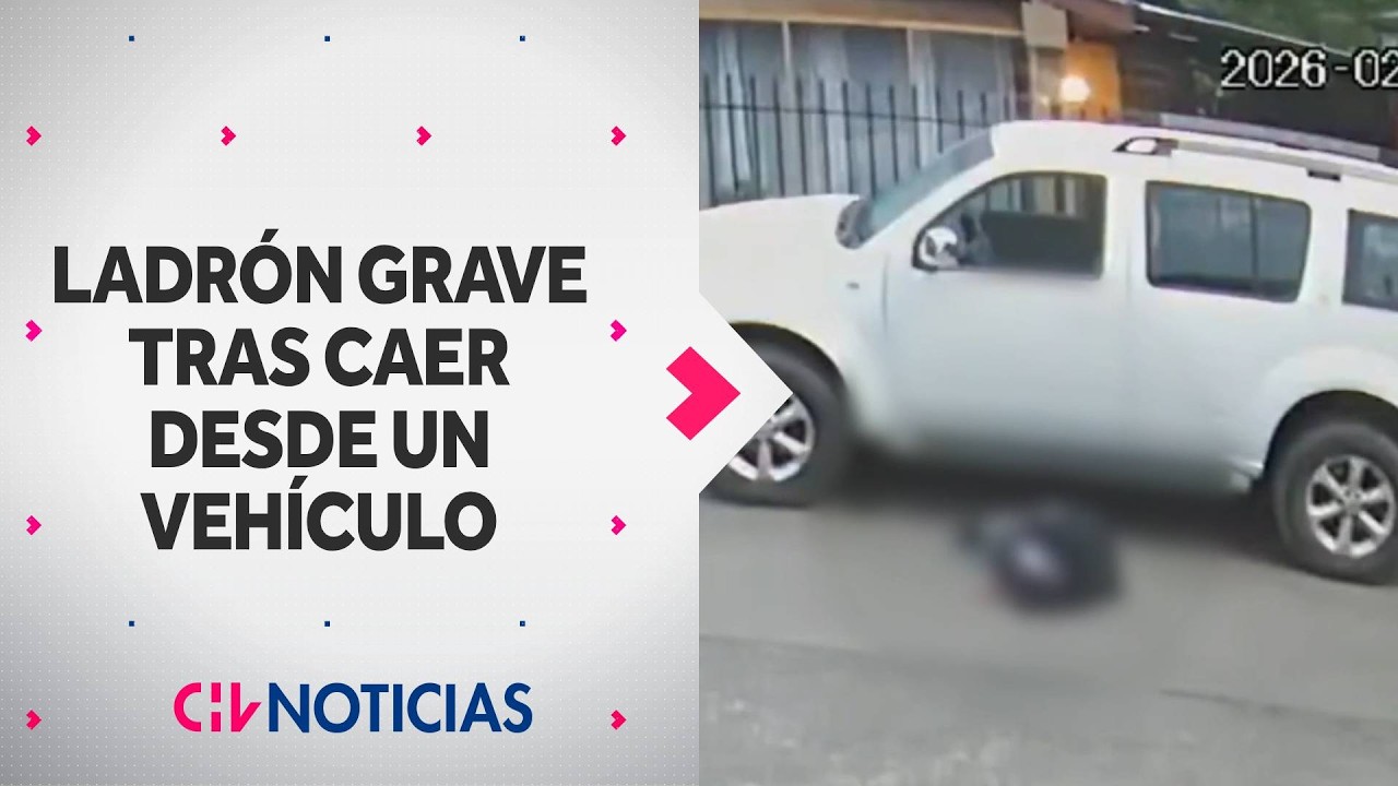 Ladrón quedó grave tras caer de vehículo que intentaba robar en Temuco: Se golpeó en la cabeza