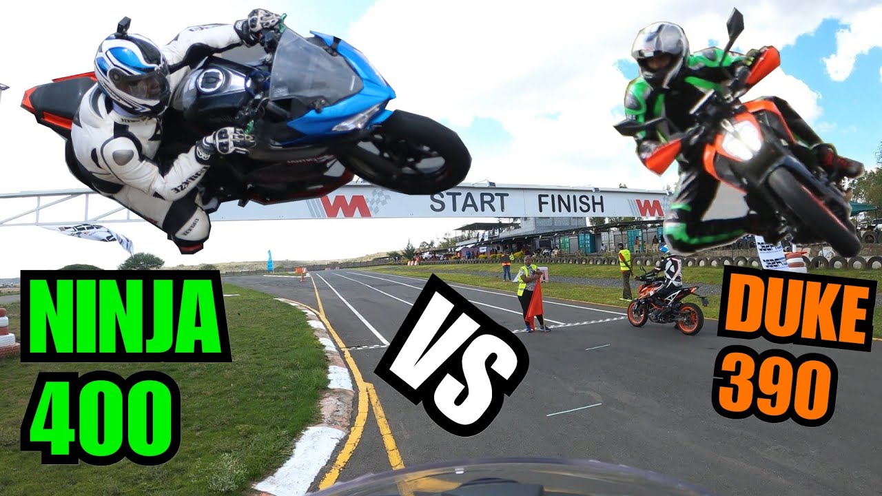 NINJA 400 VS DUKE 390 | 4K 60 FPS  | CLASH OF THE TITANS!!
