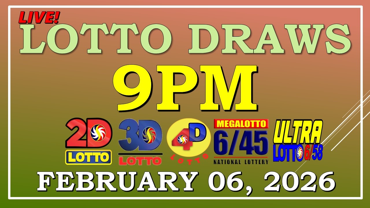 LOTTO RESULT  9PM DRAW , FEBRUARY 06, 2026@LottoResultTV15K